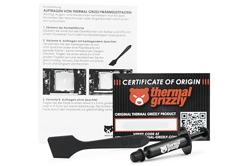 Thermal Grizzly - Hydronaut - Conductive High Performance Thermal Paste - Ideal for Air and Water Cooling CPU/GPU/PS4/PS5/Xbox - for Large Cooling Surfaces