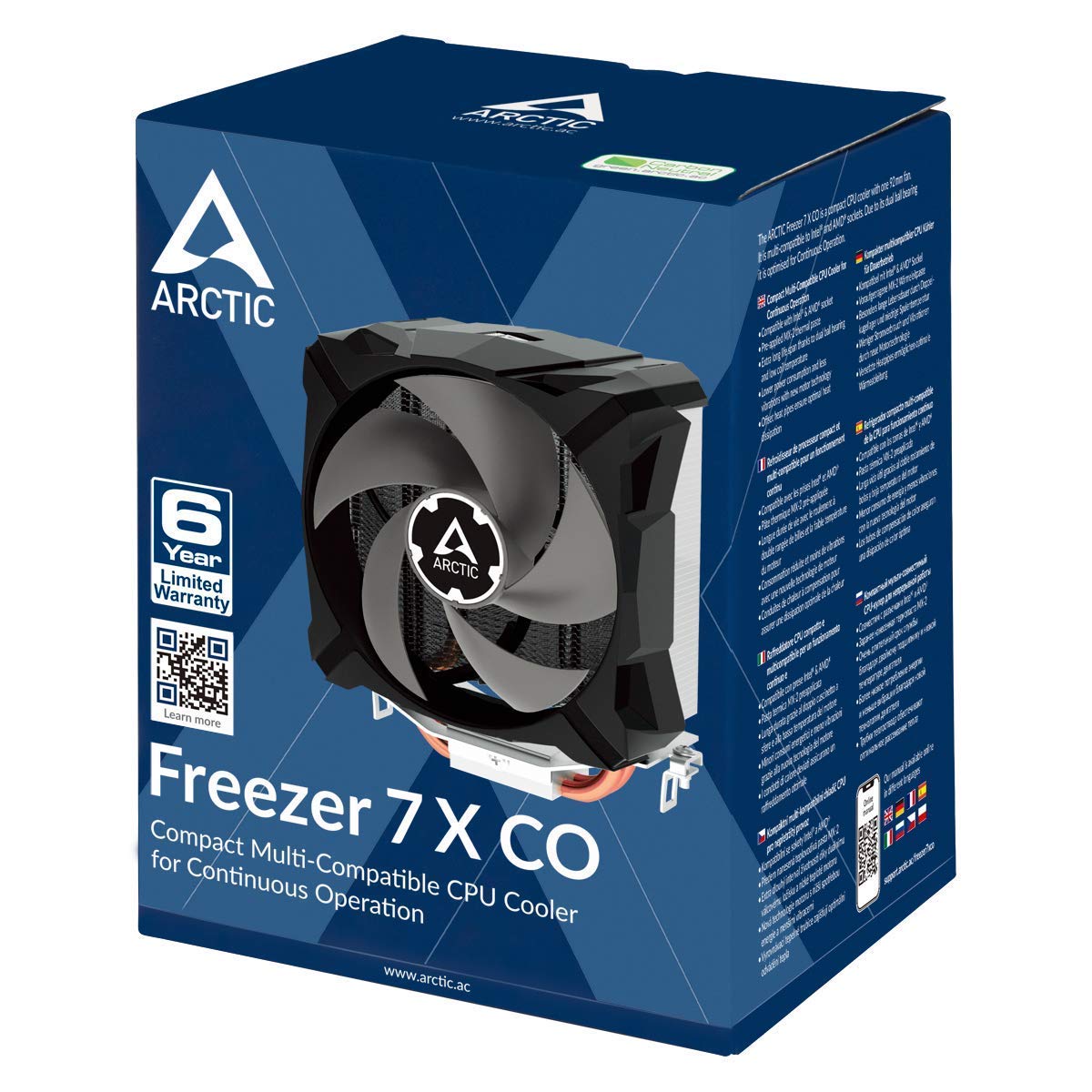 Arctic Freezer 7 Pro – Compact Multi-Compatible Tower CPU Cooler | 92 mm PWM Fan | for AMD AM4 and Intel 115x CPU