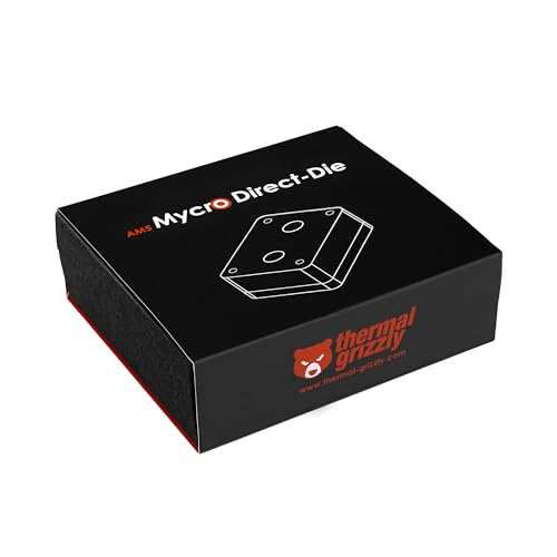 Thermal Grizzly AM5 Mycro Direct-Die - Water Cooler for AMD Ryzen 7000 Series - Replaces The Socket Activation Mechanism SAM - G1/4" Connections - Made in Germany