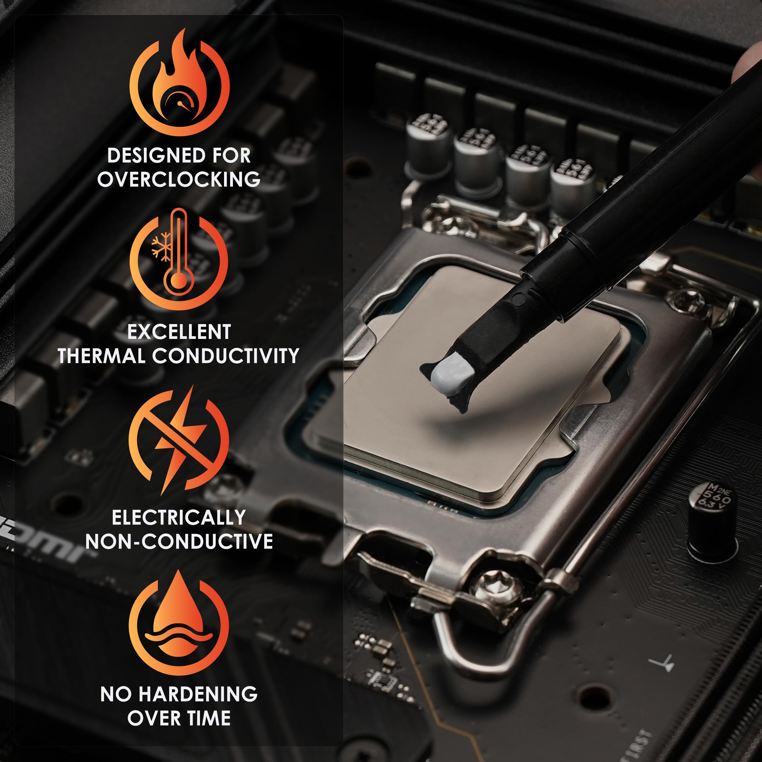 Thermal Grizzly Kryonaut Extreme The High Performance Thermal Paste for Cooling All Processors, Graphics Cards and Heat Sinks in Computers and Consoles