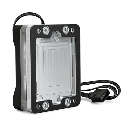 Thermal Grizzly Intel 1851 Mycro Direct-Die Pro RGB V1 Water Cooler with Nickel-Plated Copper Base and Micro Cooling Fins - Made in Germany