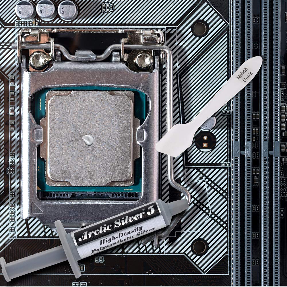 Arctic Silver 5 Thermal Cooling Compound Paste 3.5g High-Density Polysynthetic Silver