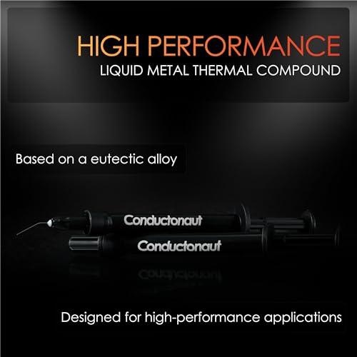 Thermal Grizzly Conductonaut - Aluminum, Thermal Paste Based on Liquid Metal - Not Suitable for Large Cooling Systems - Liquid Metal Thermal Paste for Cooling The CPU, GPU
