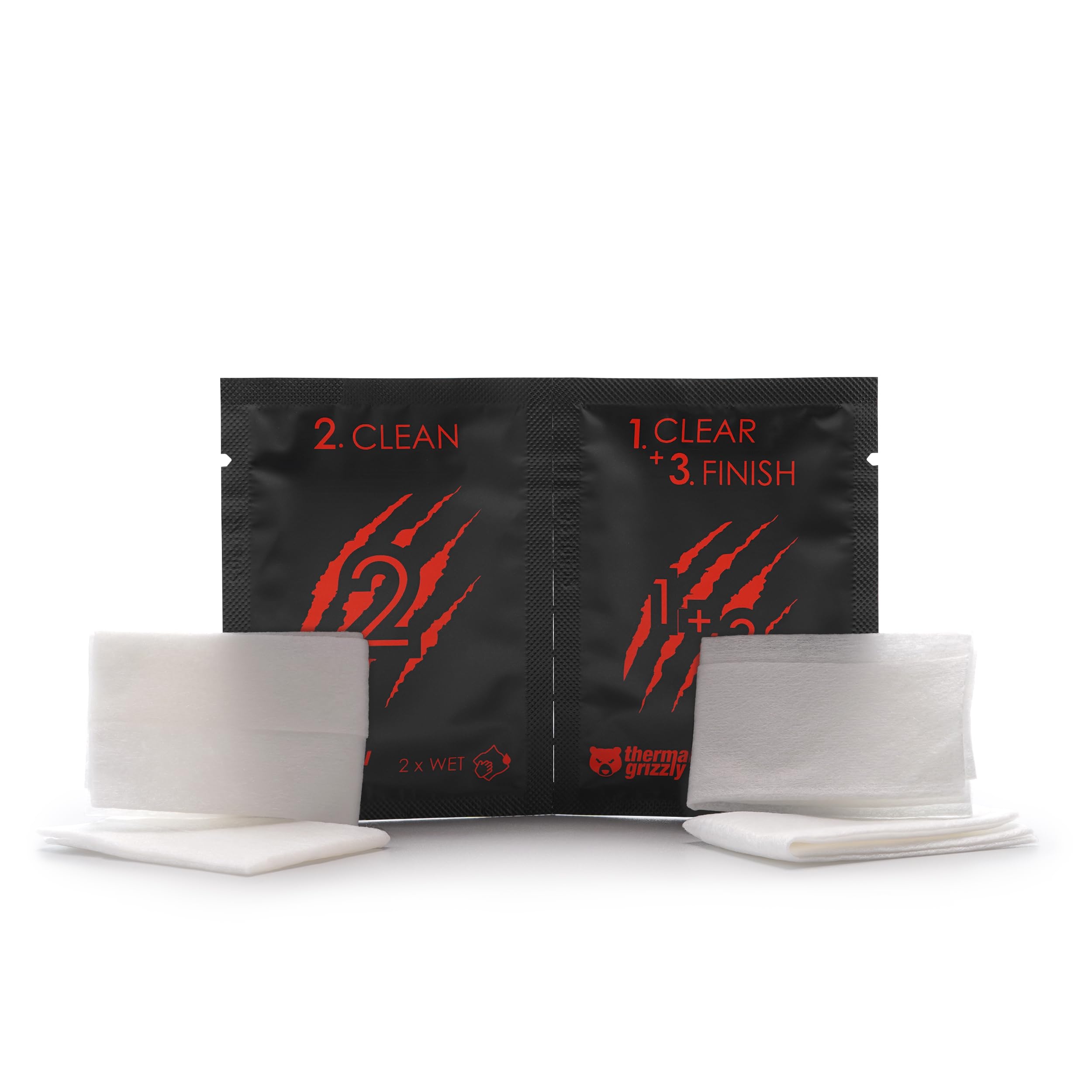 Thermal Grizzly - Duronaut - Enhanced Durability & High Performance Thermal Paste - for Maximum Conductivity While Overclocking CPU/GPU/PS4/PS5/Xbox with 12 Cleaning Wipes 6 Wet & 6 Dry (2g + Wipes)
