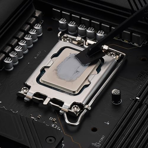 Thermal Grizzly - Duronaut - 6 Gram - Enhanced Durability & High Performance Thermal Paste - for Maximum Conductivity While Overclocking CPU/GPU/PS4/PS5/Xbox with 12 Cleaning Wipes 6 Wet & 6 Dry