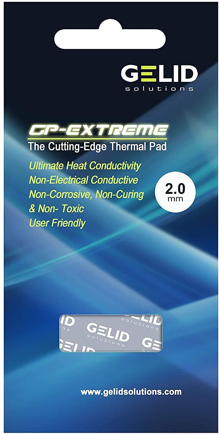 Gelid Solutions GP-Extreme 12W Thermal Pad 80x40 Excellent Heat Conduction, Ideal Gap Filler. Easy Installation
