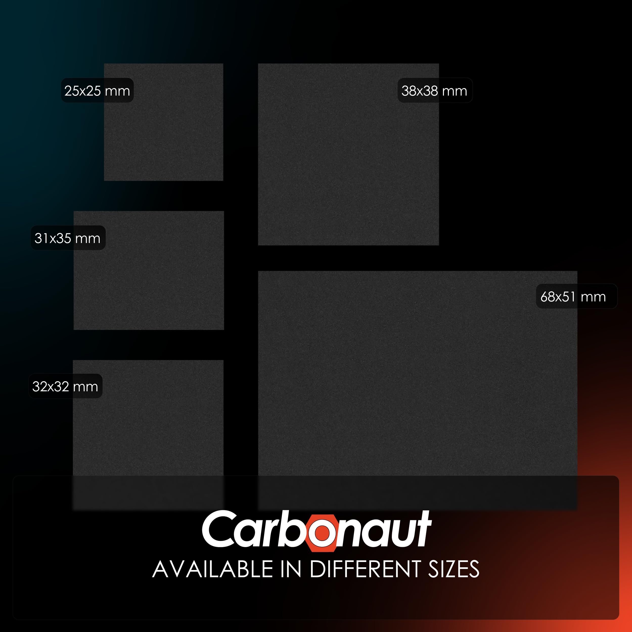 Thermal Grizzly Carbonaut - Carbon Thermal Pad - Non-Adhesive, Flexible and Reusable - Very High Thermal Conductivity - Conducts Electricity