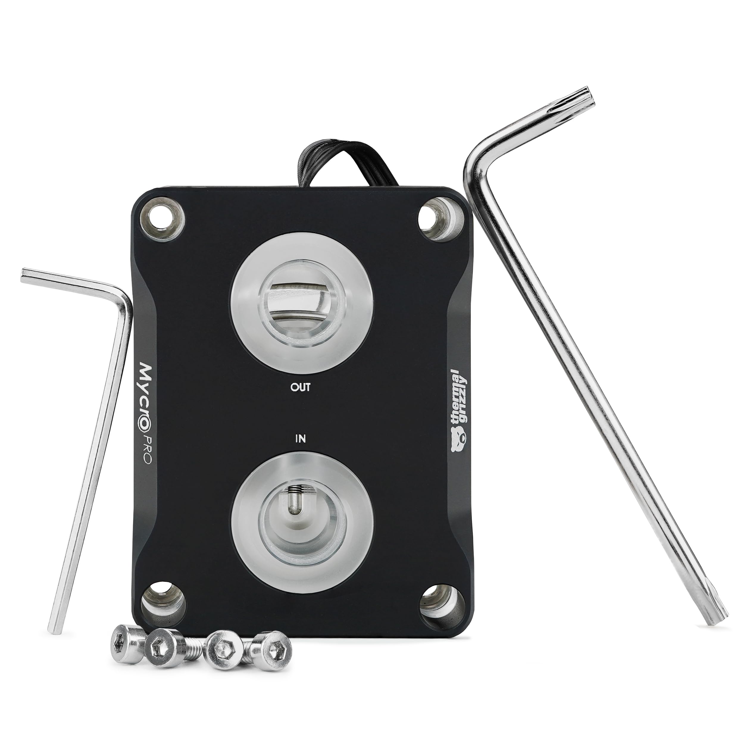 Thermal Grizzly AMD Mycro Direct-Die Pro RGB V1 - Water Cooler for AMD Processors - Replaces The Socket Activation Mechanism - CNC machined POM Cover - G1/4-inch Connections
