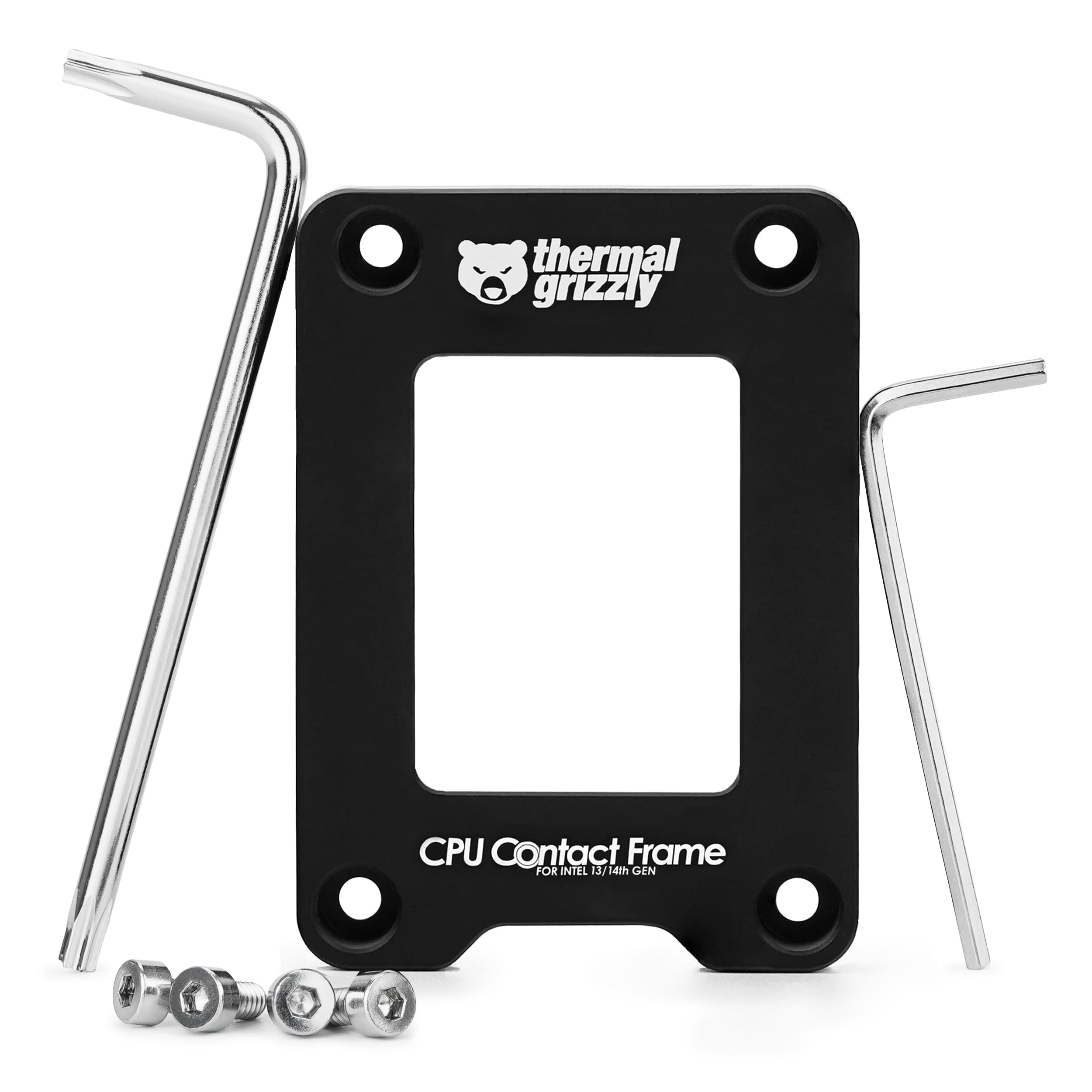 Thermal Grizzly - CPU Contact Frame Intel 13th & 14th Generation - for Optimized CPU Contact Pressure to Improve The Cooling Performance - Easy Install - by der8auer