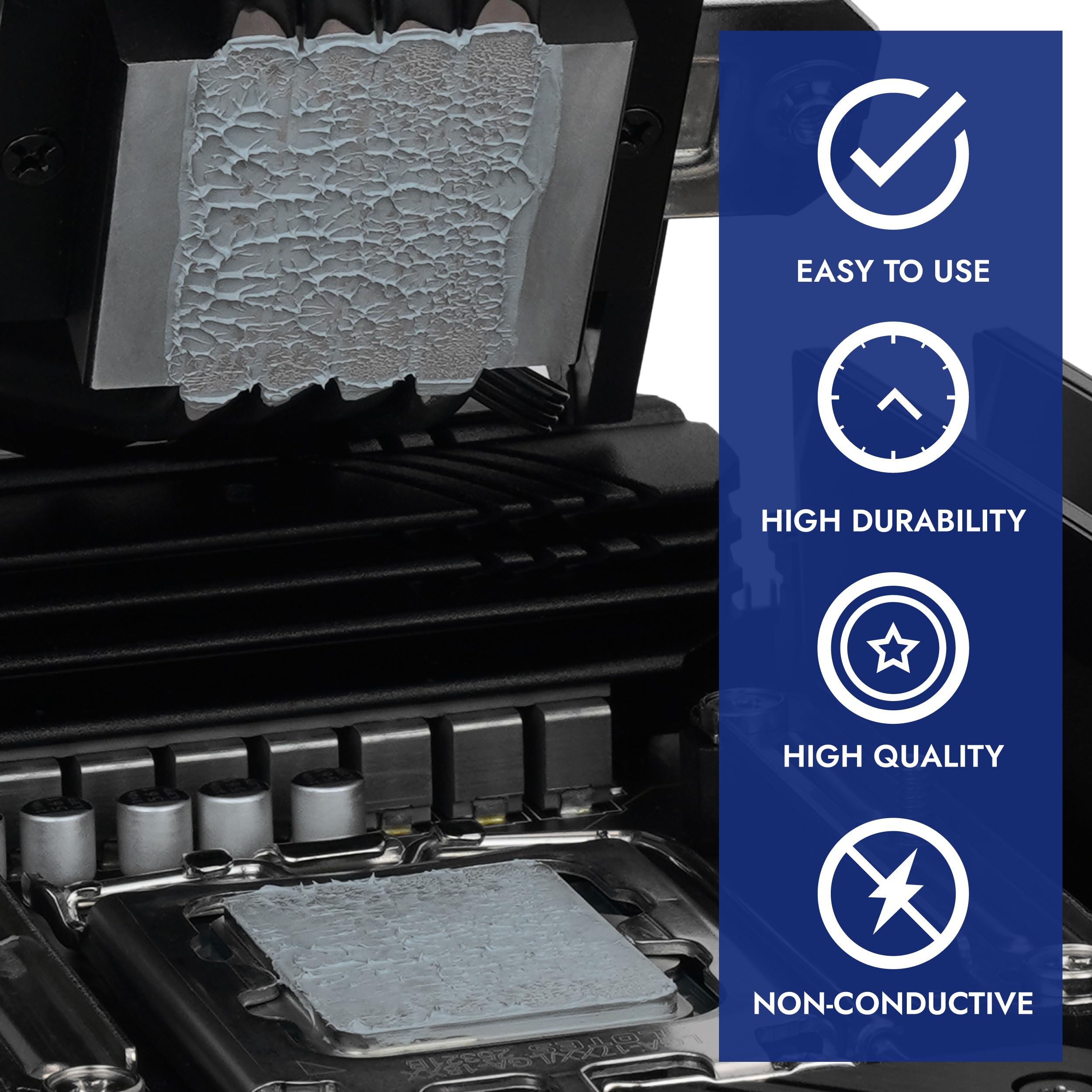Polartherm X-8 by Thermal Grizzly - 5 Grams CPU Thermal Paste for CPU & GPU - High Thermal Conductivity, Long Durability, Non-Conductive Thermal Grease - Thermal Compound Kit with Spatula