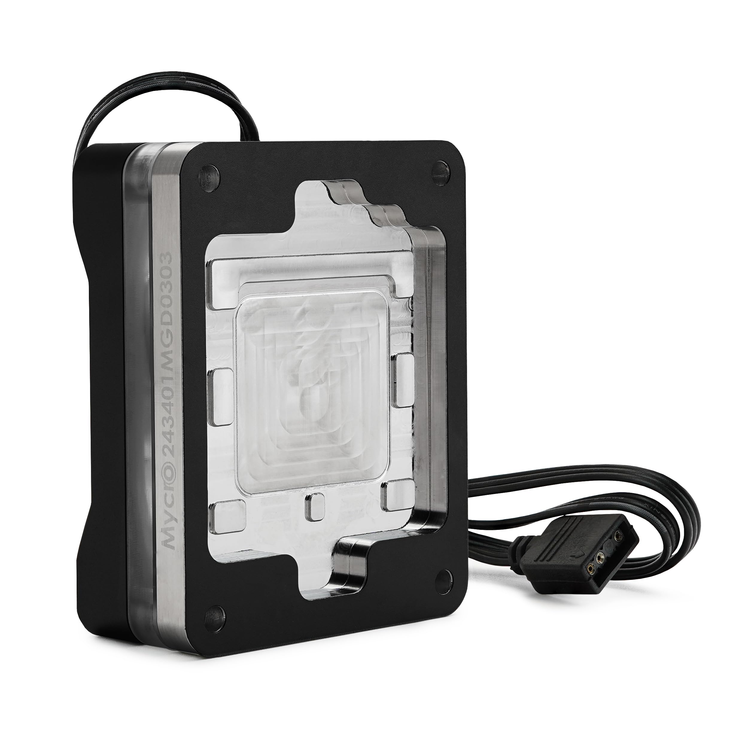 Thermal Grizzly AMD Mycro Direct-Die Pro RGB V1 - Water Cooler for AMD Processors - Replaces The Socket Activation Mechanism - CNC machined POM Cover - G1/4-inch Connections