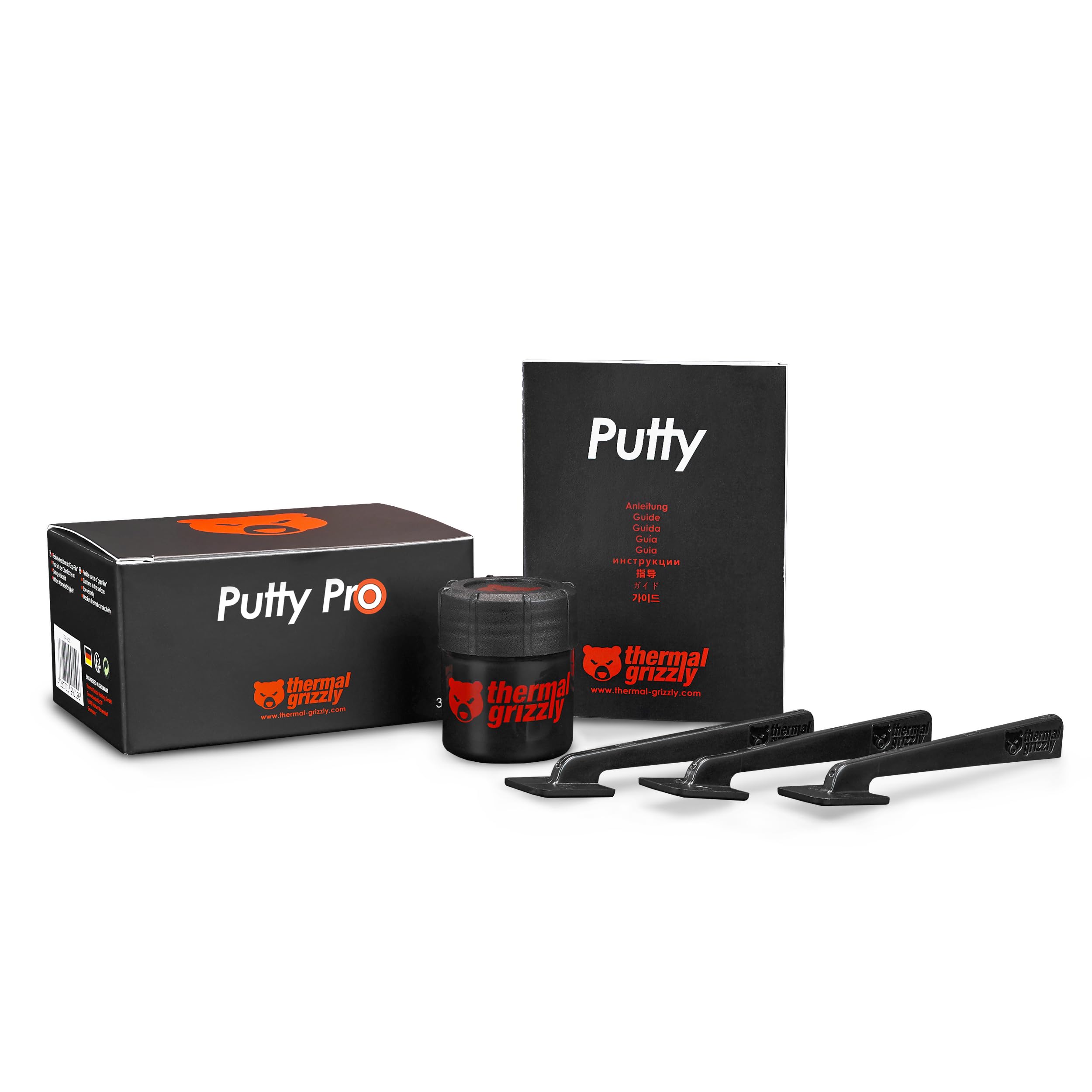 Thermal Grizzly TG Putty Pro - 30 Gram - High-Performance Electrically Non-Conductive Thermal Putty for GPU and PCB Applications