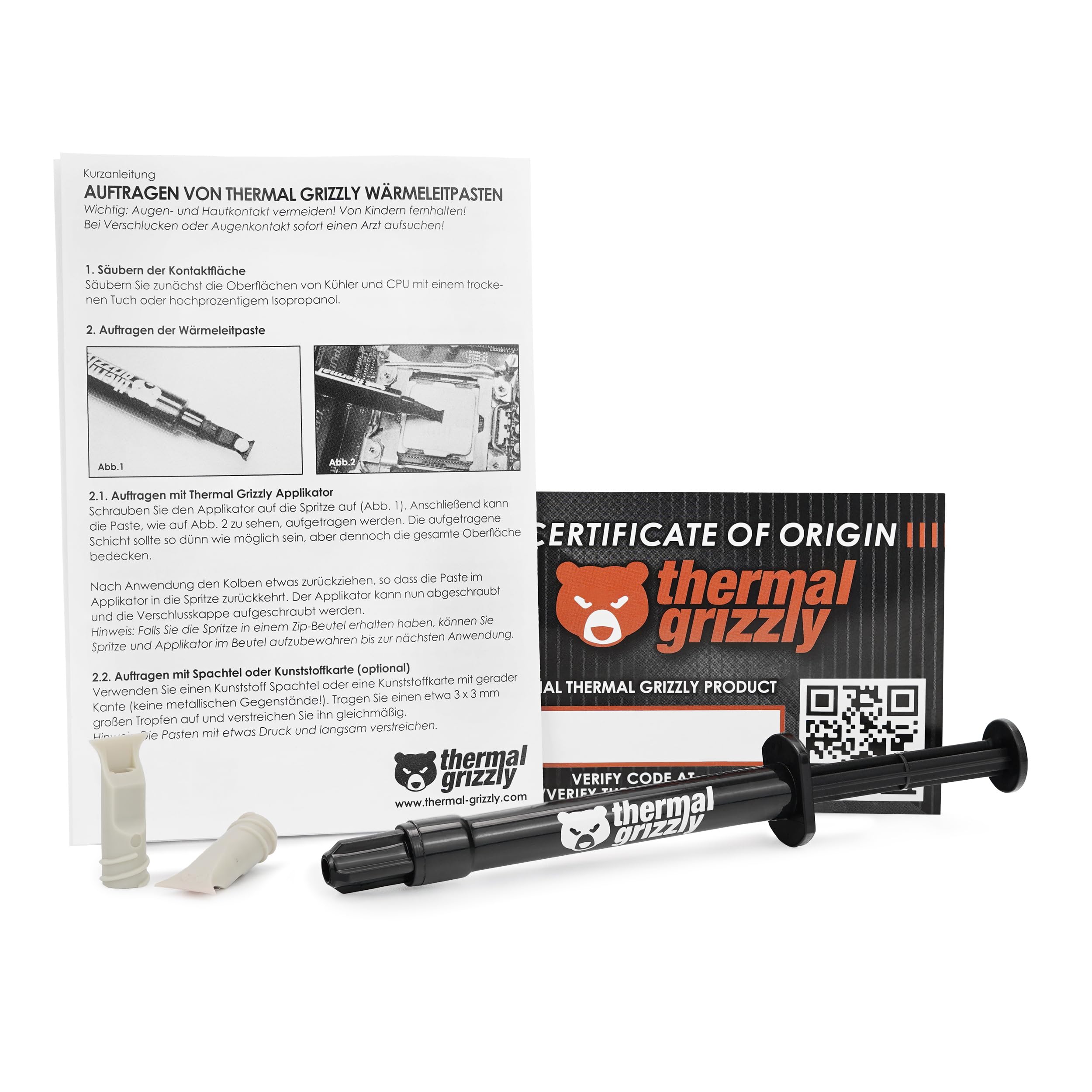 Thermal Grizzly Kryonaut Extreme - Extremely High Performance Thermal Paste - for Maximum Thermal Conductivity While Overclocking CPU/GPU/PS4/PS5/Xbox (3 Pack of 2 Gram)