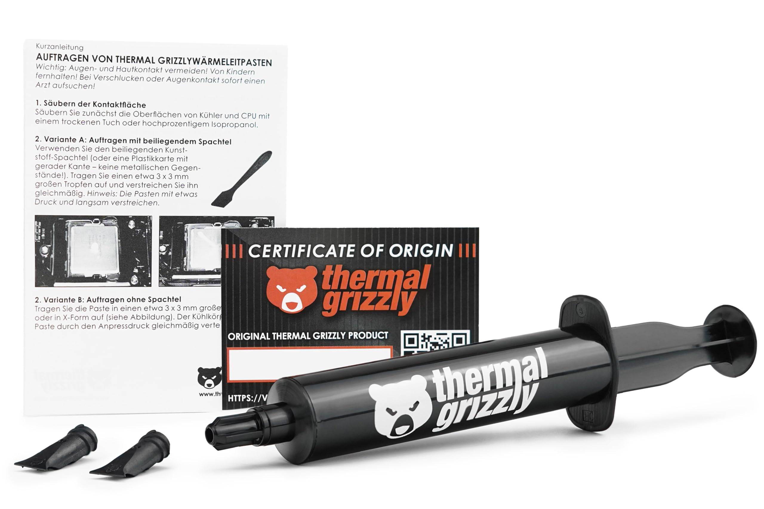 Thermal Grizzly Hydronaut - 26 Gram/10 ml - Conductive High Performance Thermal Paste - Ideal for Air and Water Cooling CPU/GPU/PS4/PS5/Xbox - for Large Cooling Surfaces