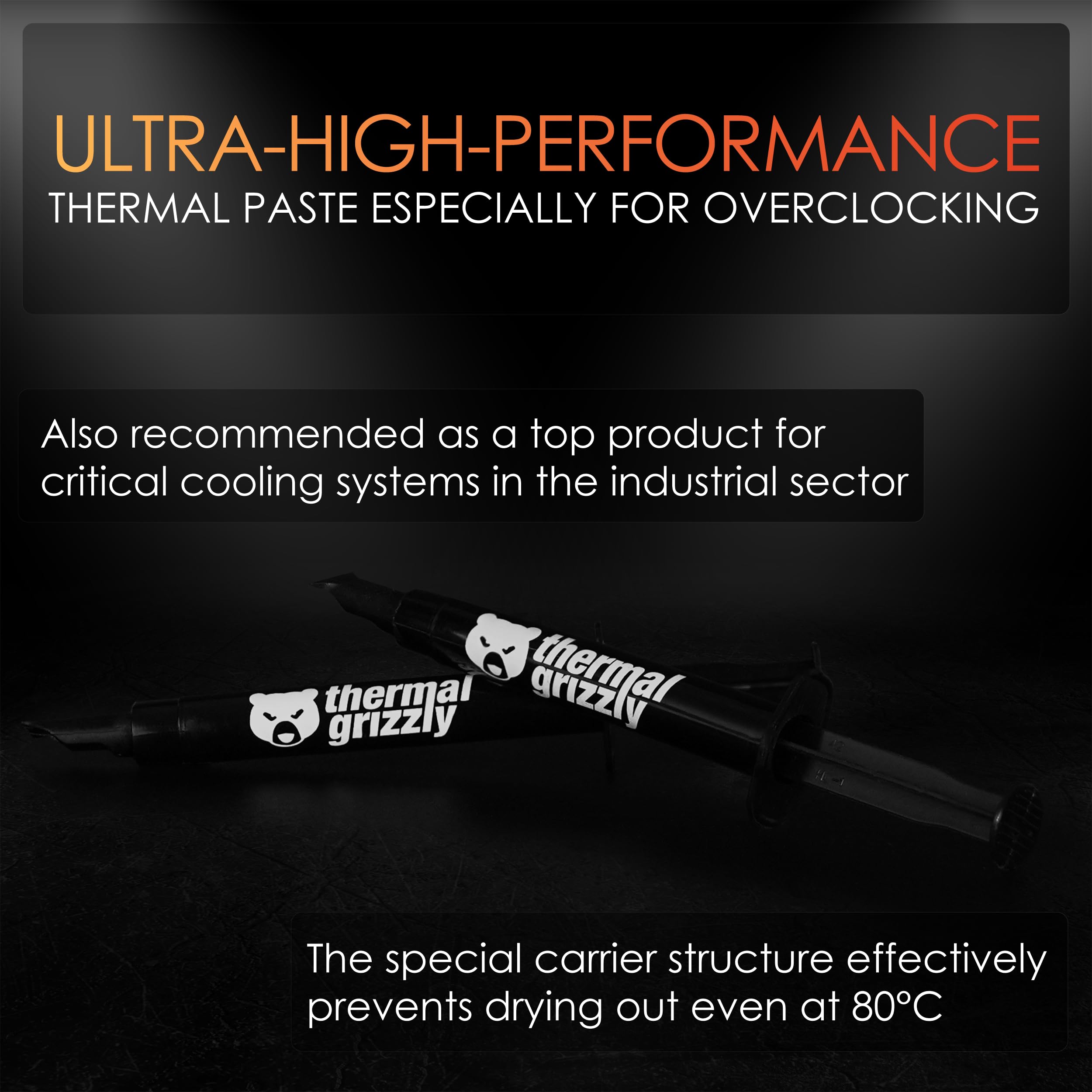 Thermal Grizzly Kryonaut Extreme The High Performance Thermal Paste for Cooling All Processors, Graphics Cards and Heat Sinks in Computers and Consoles