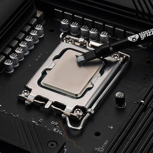 Thermal Grizzly - Duronaut - 6 Gram - Enhanced Durability & High Performance Thermal Paste - for Maximum Conductivity While Overclocking CPU/GPU/PS4/PS5/Xbox with 12 Cleaning Wipes 6 Wet & 6 Dry