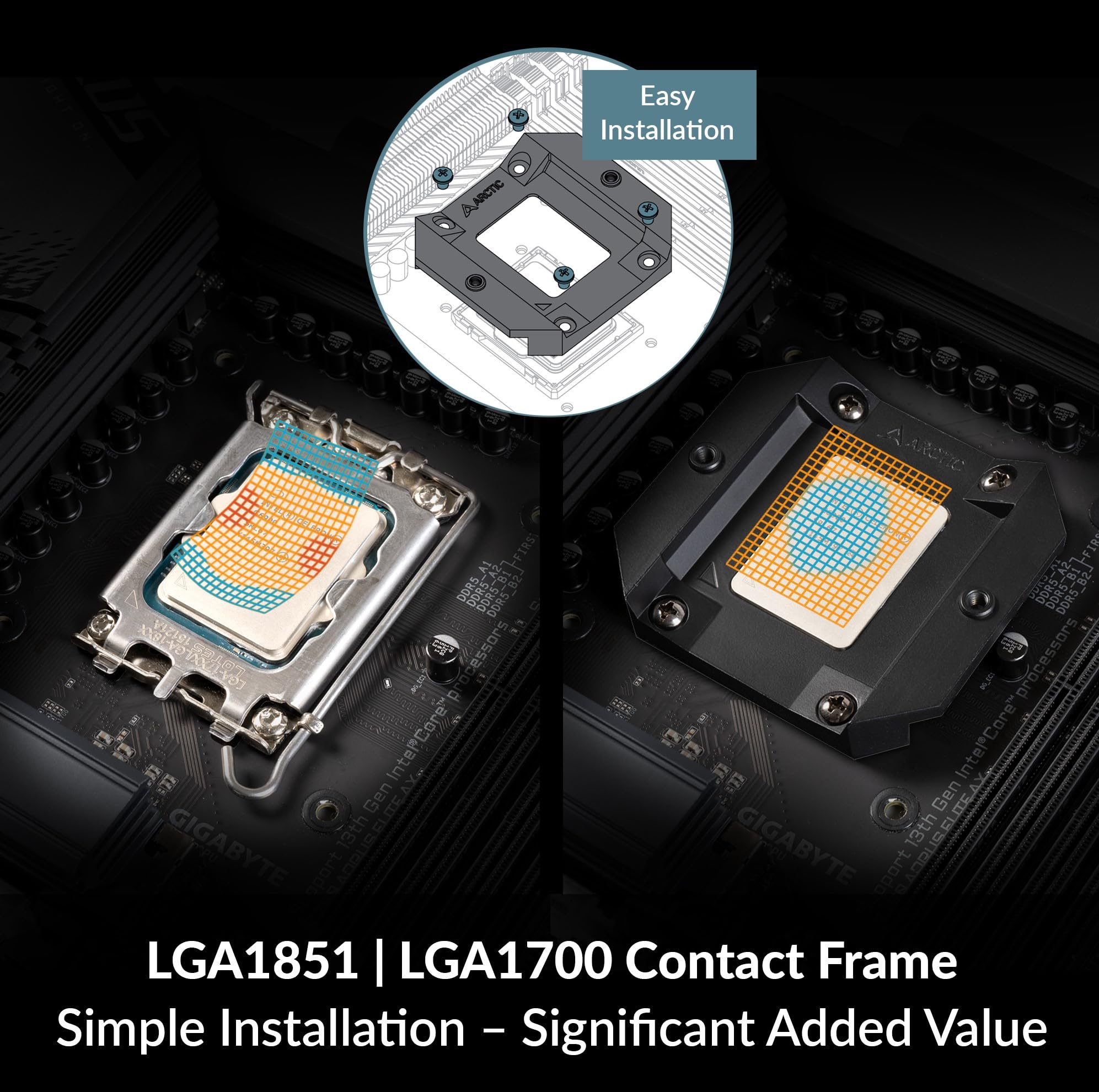 ARCTIC Liquid Freezer III 360 - Water Cooling PC, All-in-One CPU AIO Water Cooler, Intel & AMD Compatible, efficient PWM-Controlled Pump, Fan: 200-1800 RPM, LGA1851/1700 Contact Frame - Black