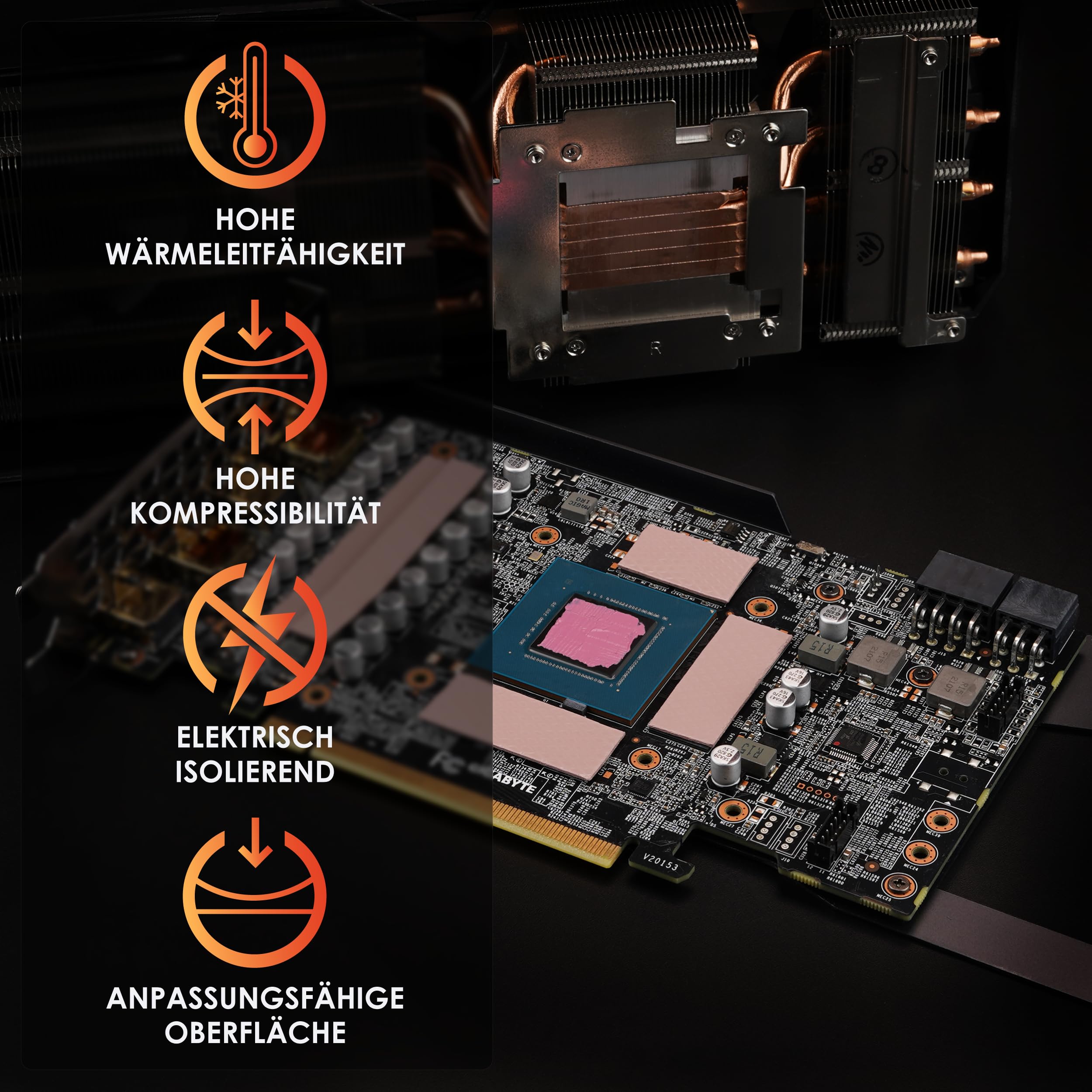 Thermal Grizzly Minus Pad 8 (100x100mm) Thermal Interface Pad, Electrically Non-Conductive, High Thermal Conductivity & Compressibility for SSDs, GPUs & Electronics