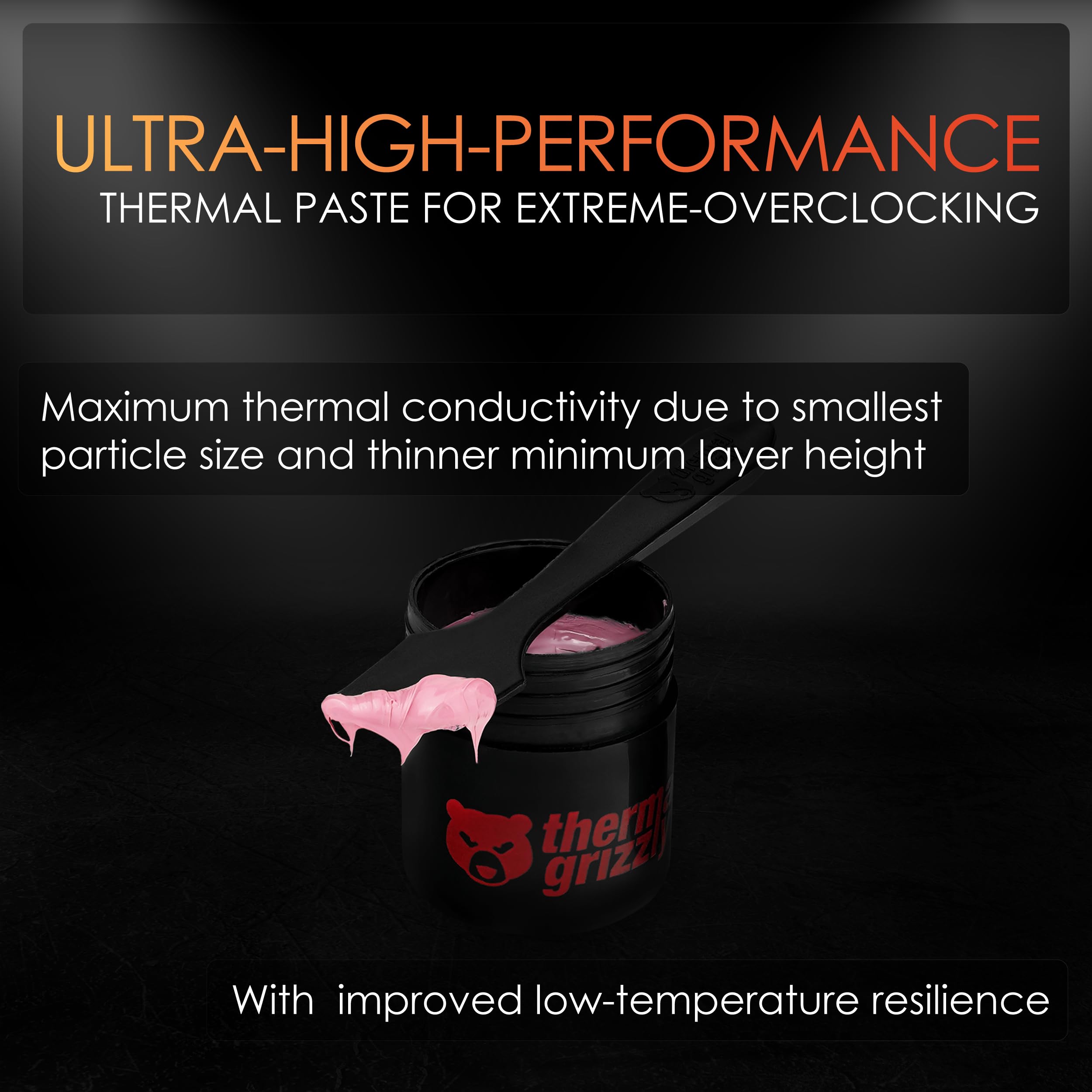 Thermal Grizzly Kryonaut Extreme - 2 Gram - Extremly High Performance Thermal Paste - for Maximum Thermal Conductivity While Overclocking CPU/GPU/PS4/PS5/Xbox