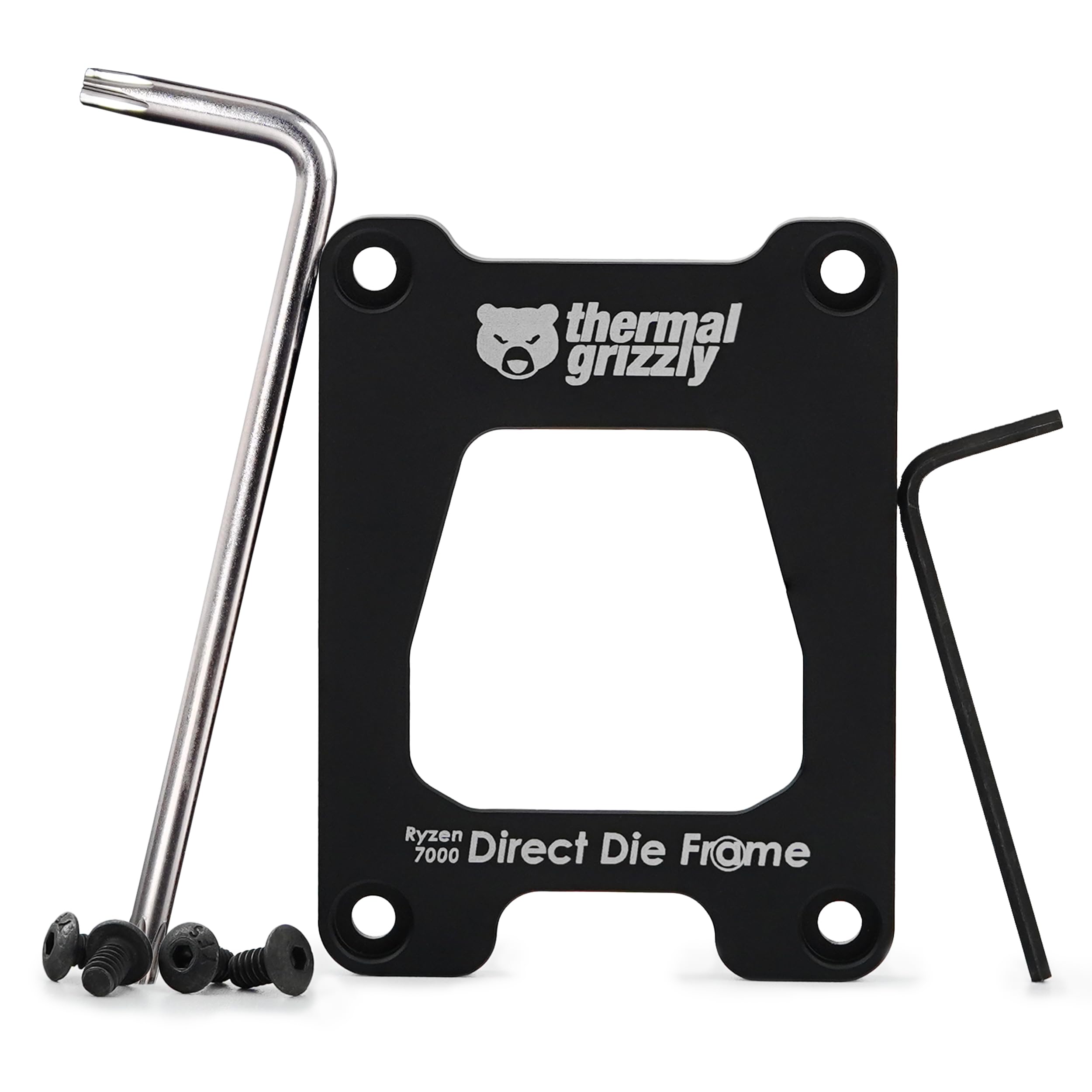 Thermal Grizzly Direct Die Frame Ryzen 7000 - for Mounting Ryzen 7000 CPUs Without The Integrated Heatspreader - Made in Germany